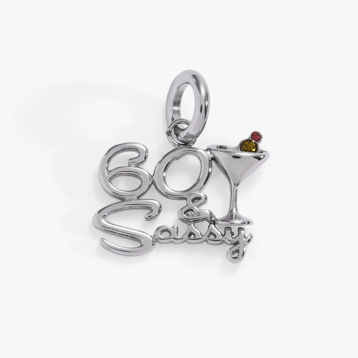 '60 & Sassy' Martini Charm