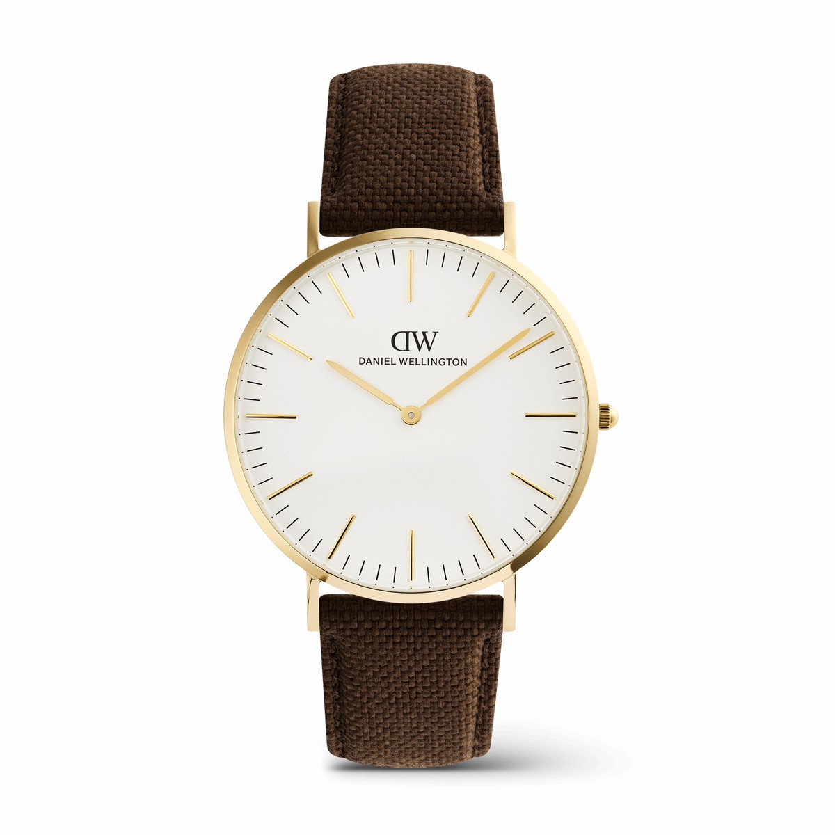 Classic Brown Canvas Gold
