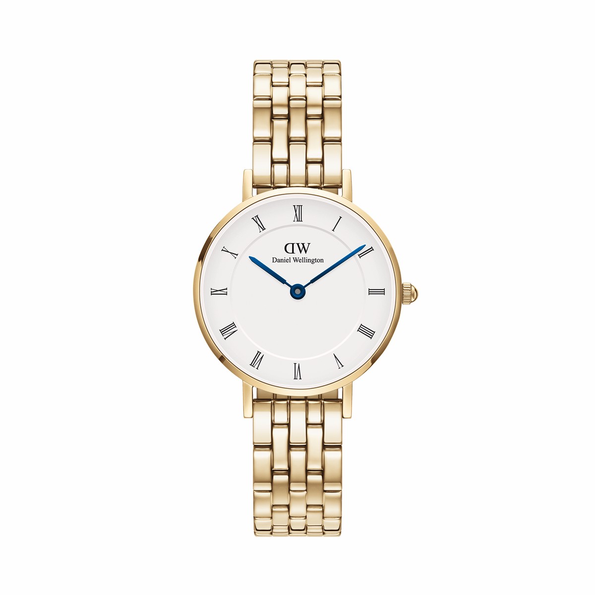 Petite Roman Numerals 5-Link Gold